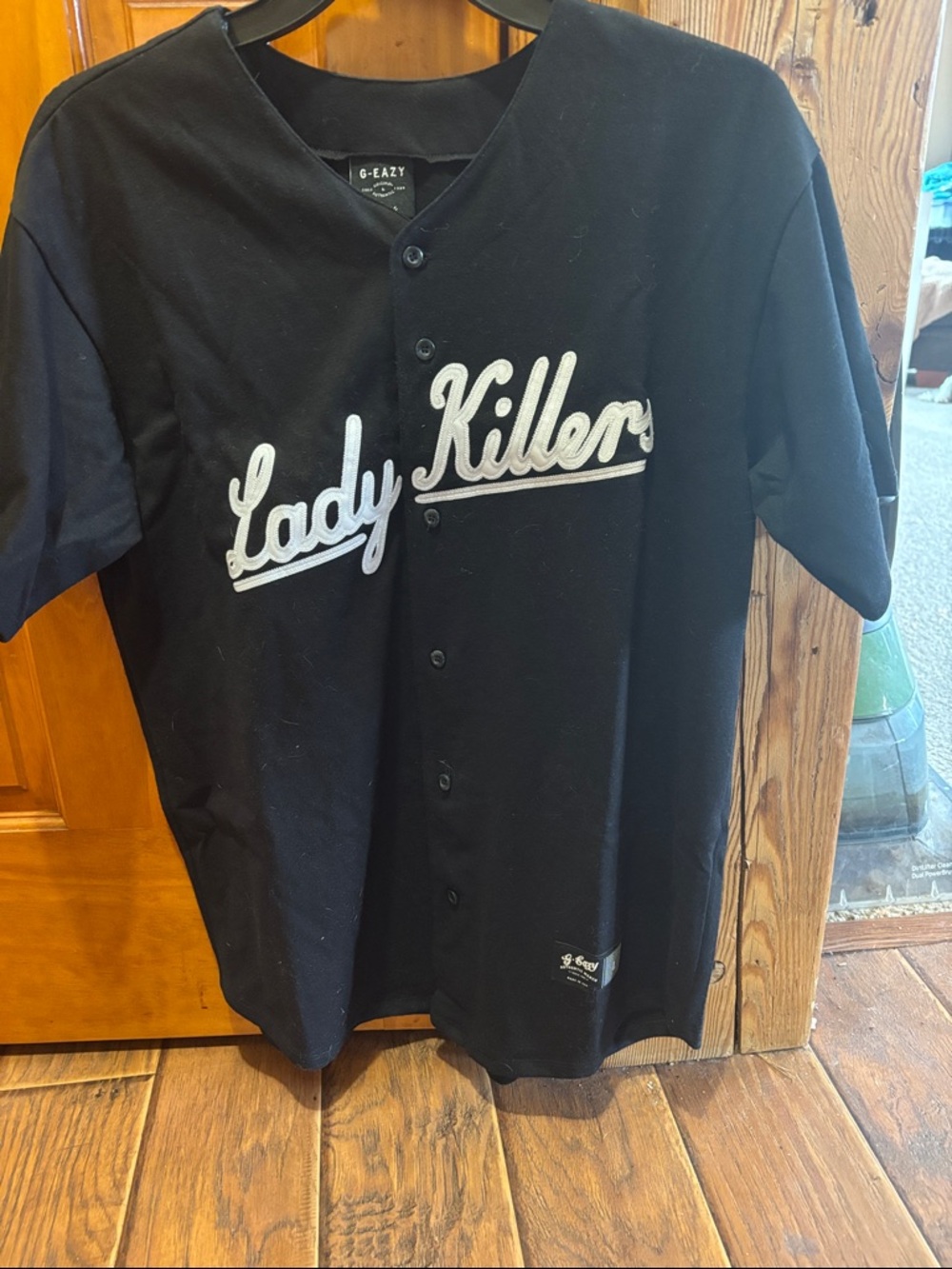 Black "Lady Killer" Baseball Jersey Shirt